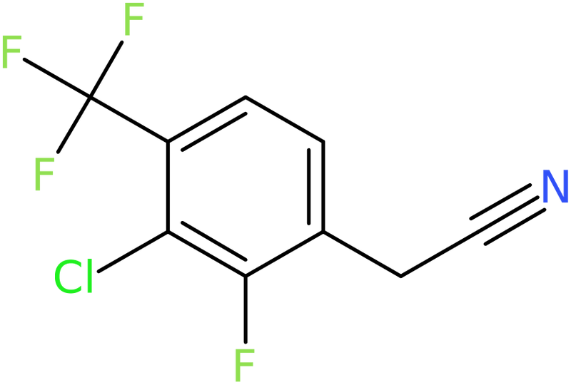 CAS: 1431329-60-0 | 3-Chloro-2-fluoro-4-(trifluoromethyl)phenylacetonitrile, >97%, NX24122