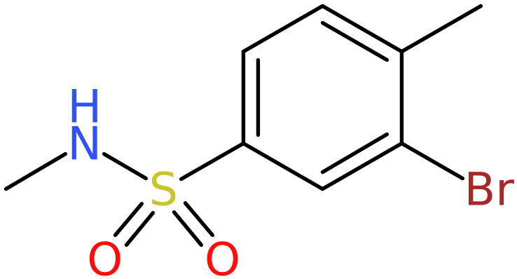 CAS: 941294-51-5 | 3-Bromo-N,4-dimethylbenzenesulphonamide, >98%, NX70055