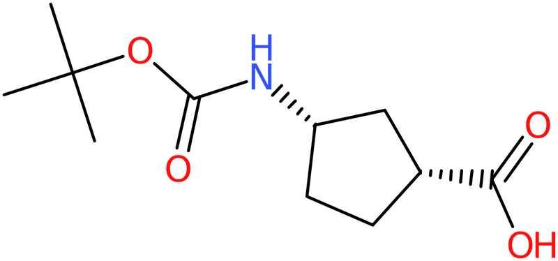 CAS: 161660-94-2 | (1R,3S)-(+)-3-Aminocyclopentane-1-carboxylic acid, N-BOC protected, >95%, NX27235