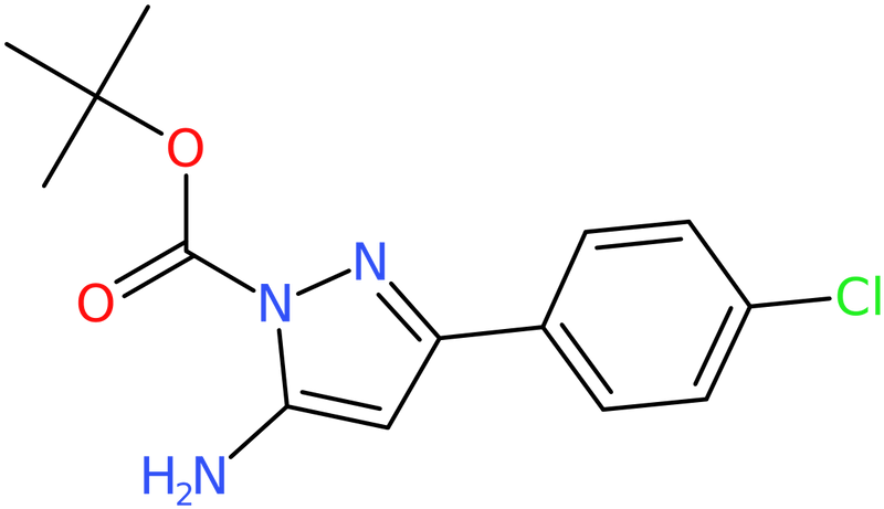 CAS: 1040724-83-1 | tert-Butyl 5-amino-3-(4-chlorophenyl)-1H-pyrazole-1-carboxylate, NX12210