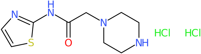 CAS: 84587-70-2 | 2-(Piperazin-1-yl)acetic acid N-(2-thiazolyl)amide dihydrochloride, NX63489