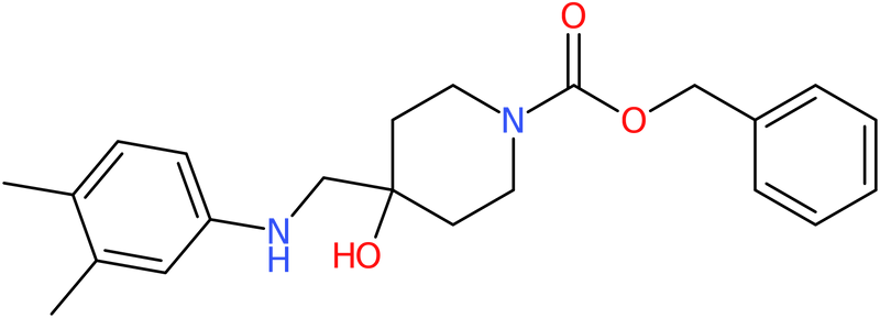 CAS: 1353878-05-3 | Benzyl 4-{[(3,4-dimethylphenyl)amino]methyl}-4-hydroxypiperidine-1-carboxylate, NX21970