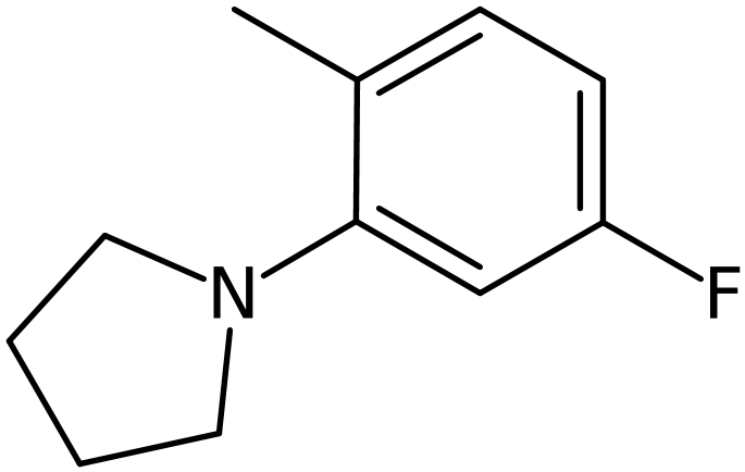 CAS: 1000339-32-1 | 1-(5-Fluoro-2-methylphenyl)pyrrolidine, NX10097