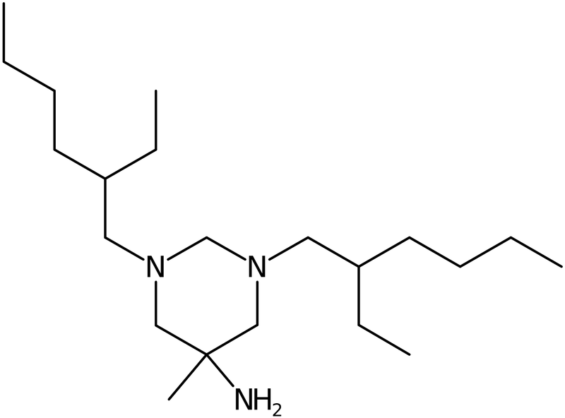 CAS: 141-94-6 | 5-Amino-1,3-bis(2-ethylhexyl)hexahydro-5-methylpyrimidine, mix of diastereomers, NX23515