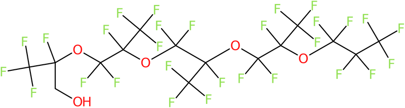 CAS: 141977-66-4 | 1H,1H-Nonacosafluoro(2,5,8,11-tetramethyl-3,6,9,12-tetraoxapentadecan-1-ol), >97%, NX23738