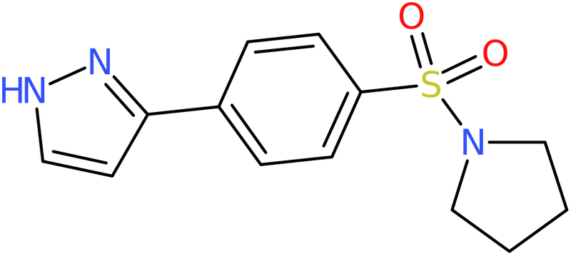 CAS: 1019011-53-0 | 3-(4-Pyrrolidin-1-ylsulfonylphenyl)-1H-pyrazole, NX11316