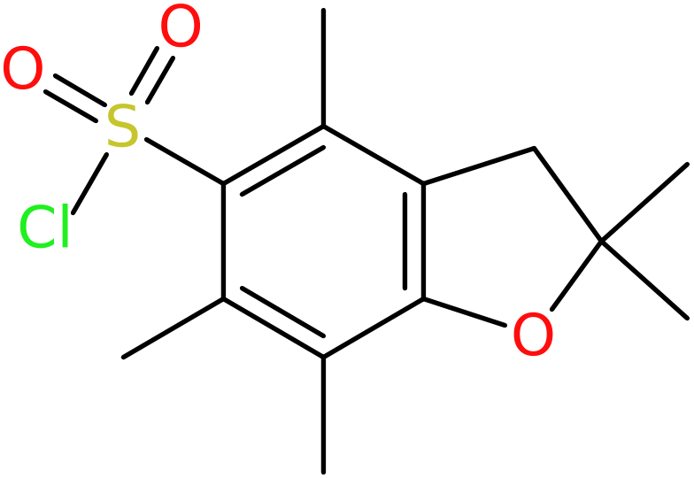 CAS: 154445-78-0 | 2,3-Dihydro-2,2,4,6,7-pentamethylbenzo[b]furan-5-sulphonyl chloride, NX26141