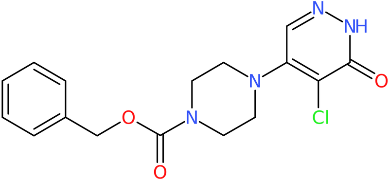 CAS: 952182-38-6 | 4-(5-Chloro-1,6-dihydro-6-oxopyridazin-4-yl)piperazine, N1-CBZ protected, >95%, NX70730