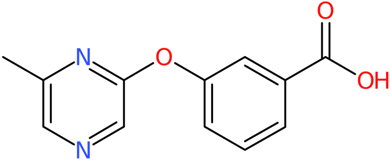 CAS: 906352-96-3 | 3-[(6-Methylpyrazin-2-yl)oxy]benzoic acid, >97%, NX68057