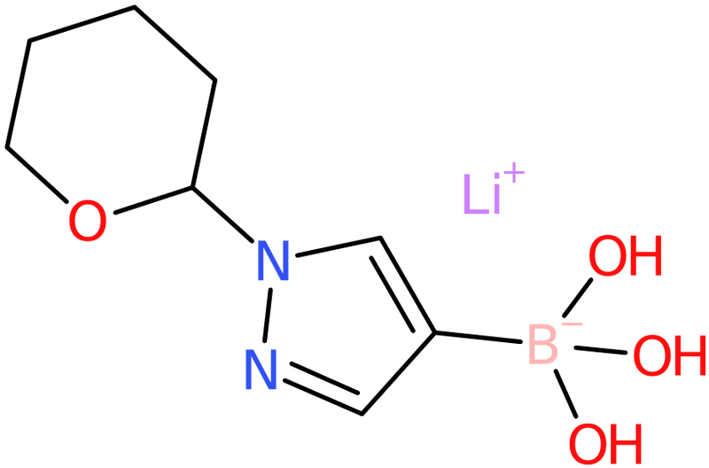 Lithium trihydroxy(1-(tetrahydro-2H-pyran-2-yl)-1H-pyrazol-4-yl)borate, NX73968