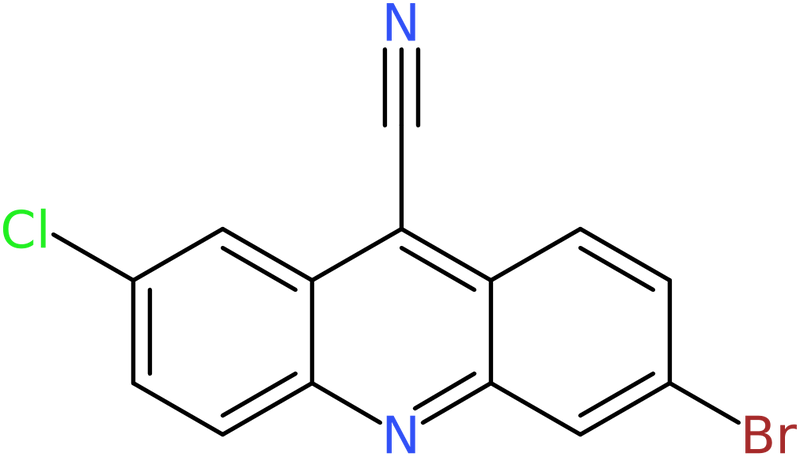 CAS: 958452-43-2 | 6-Bromo-2-chloroacridine-9-carbonitrile, NX71237