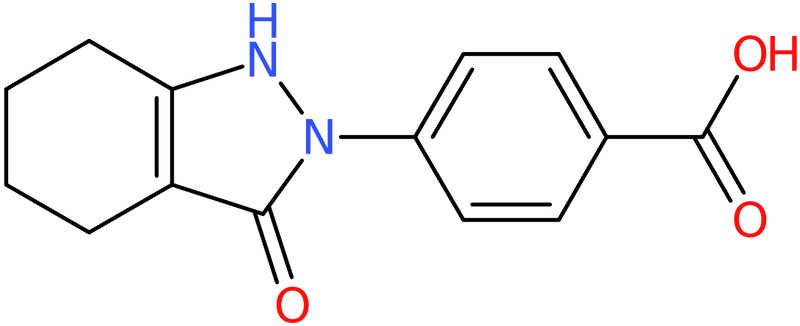 CAS: 866018-45-3 | 4-(3-Oxo-1,3,4,5,6,7-hexahydro-2H-indazol-2-yl)benzoic acid, >95%, NX64860