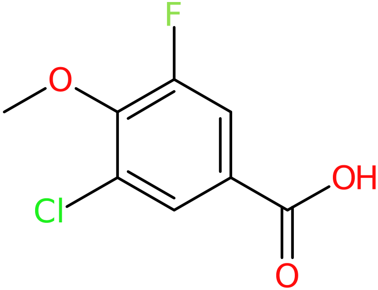 CAS: 886497-22-9 | 3-Chloro-5-fluoro-4-methoxybenzoic acid, >98%, NX66671