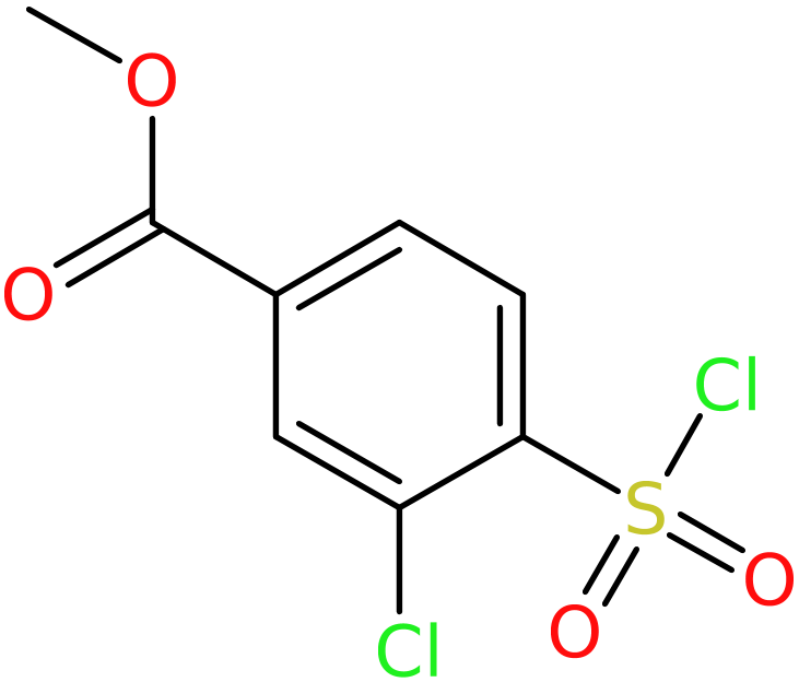 CAS: 874830-93-0 | Methyl 3-chloro-4-(chlorosulfonyl)benzoate, NX65641