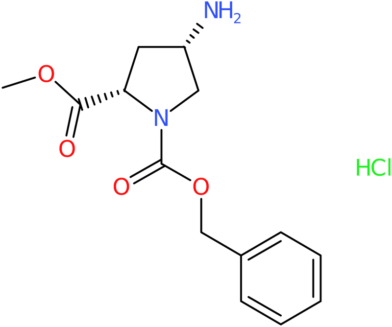 CAS: 1212395-57-7 | 1-Benzyl 2-methyl (2S,4S)-4-aminopyrrolidine-1,2-dicarboxylate hydrochloride, NX17533