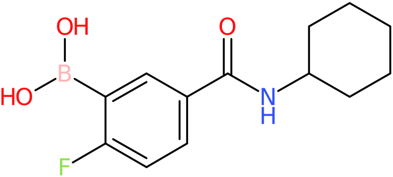 CAS: 874289-44-8 | 5-(Cyclohexylcarbamoyl)-2-fluorobenzeneboronic acid, >98%, NX65524