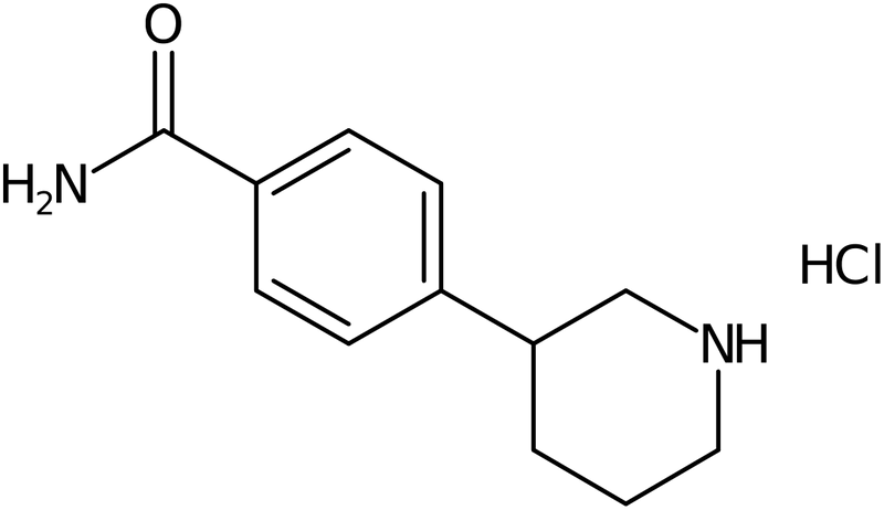 CAS: 1337644-09-3 | 4-(Piperidin-3-yl)benzamide hydrochloride, >97%, NX21410