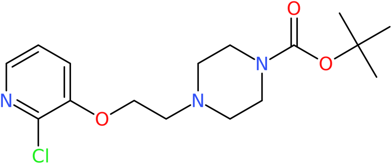 CAS: 1227954-32-6 | tert-Butyl 4-{2-[(2-chloropyridin-3-yl)oxy]ethyl}piperazine-1-carboxylate, NX18253