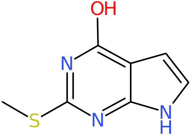 CAS: 67831-83-8 | 4-Hydroxy-2-(methylthio)-7H-pyrrolo[2,3-d]pyrimidine, >95%, NX57926