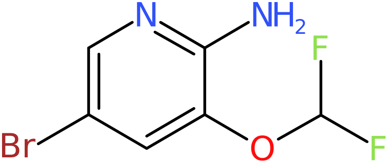 CAS: 947249-13-0 | 5-Bromo-3-(difluoromethoxy)pyridin-2-amine, >98%, NX70379