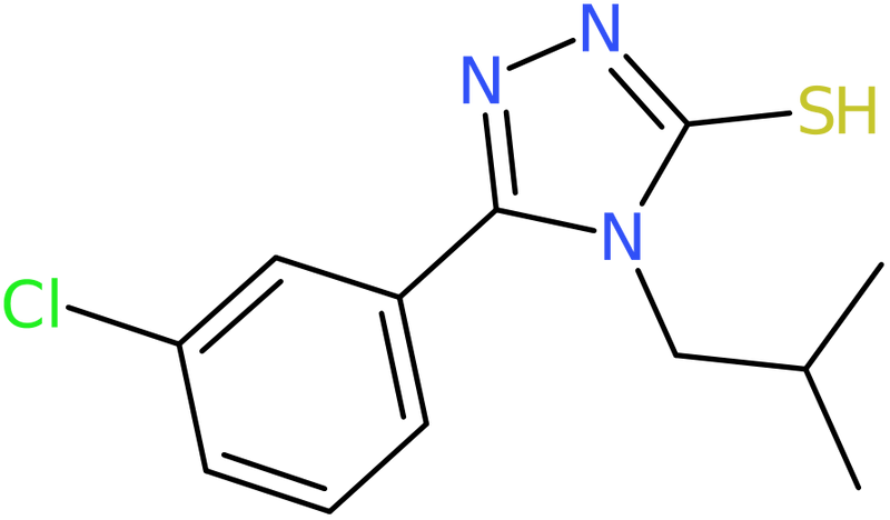 CAS: 26028-64-8 | 5-(3-Chlorophenyl)-4-isobutyl-4H-1,2,4-triazole-3-thiol, NX38225