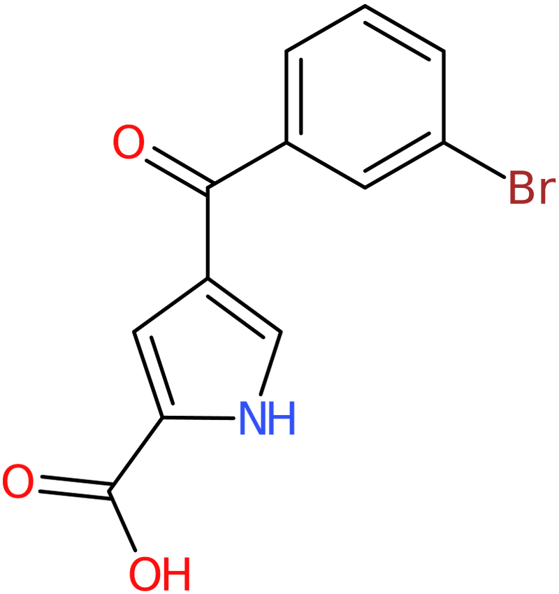 CAS: 924868-86-0 | 4-(3-Bromobenzoyl)-1H-pyrrole-2-carboxylic acid, NX69106