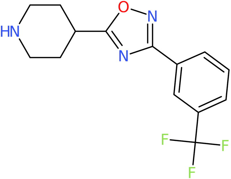 CAS: 808764-45-6 | 4-{3-[3-(Trifluoromethyl)phenyl]-1,2,4-oxadiazol-5-yl}piperidine, >95%, NX62523