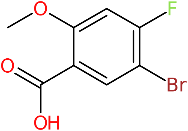 CAS: 95383-26-9 | 5-Bromo-4-fluoro-2-methoxybenzoic acid, >97%, NX70865