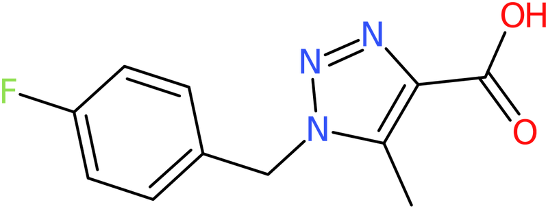 CAS: 885950-27-6 | 1-(4-Fluorobenzyl)-5-methyl-1H-1,2,3-triazole-4-carboxylic acid, >95%, NX66469