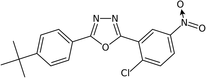 CAS: 243644-28-2 | 2-[4-(tert-Butyl)phenyl]-5-(2-chloro-5-nitrophenyl)-1,3,4-oxadiazole, NX37155