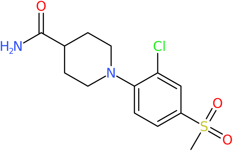 CAS: 951625-07-3 | 1-[2-Chloro-4-(methylsulphonyl)phenyl]piperidine-4-carboxamide, NX70617