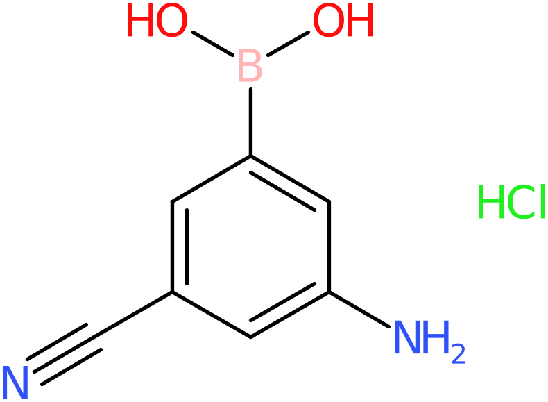 CAS: 913835-26-4 | 3-Amino-5-cyanobenzeneboronic acid hydrochloride, >97%, NX68385