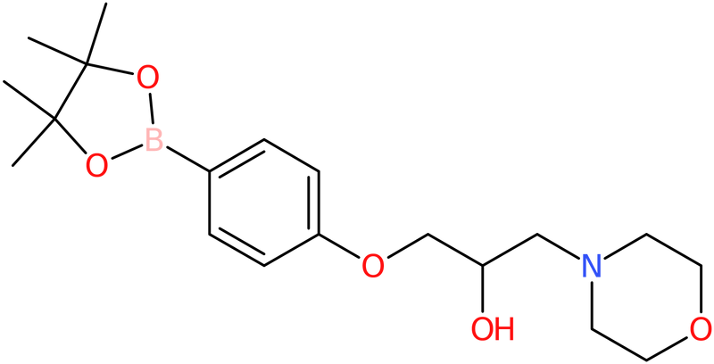 CAS: 756520-73-7 | 4-(2-Hydroxy-3-morpholin-4-ylpropoxy)benzeneboronic acid, pinacol ester, >97%, NX60776