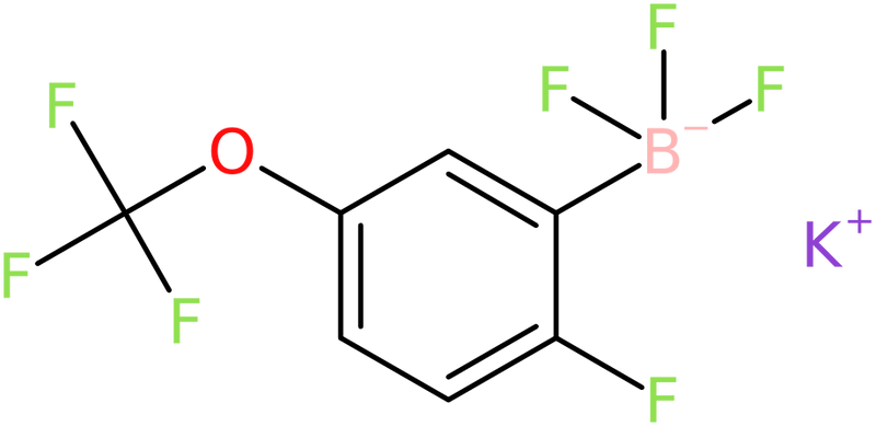 Potassium [2-fluoro-5-(trifluoromethoxy)phenyl]trifluoroborate, >95%, NX74742