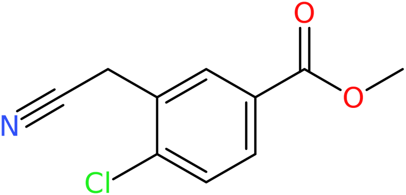 CAS: 872091-83-3 | Methyl 4-chloro-3-(cyanomethyl)benzoate, >98%, NX65324