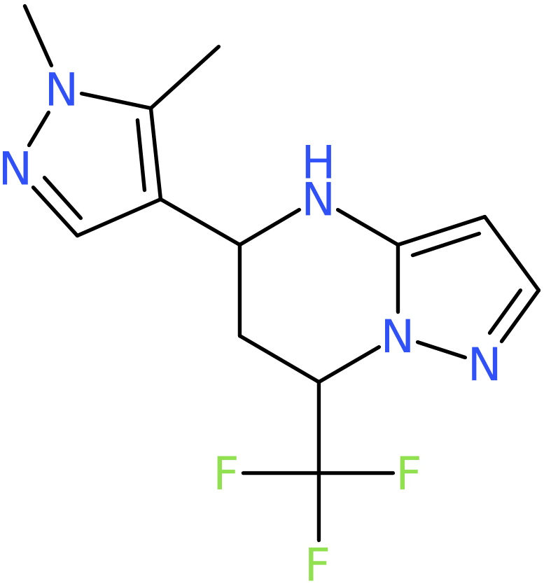 CAS: 1006356-62-2 | 5-(1,5-Dimethyl-1H-pyrazol-4-yl)-7-(trifluoromethyl)-4,5,6,7-tetrahydropyrazolo[1,5-a]pyrimidine, NX10670