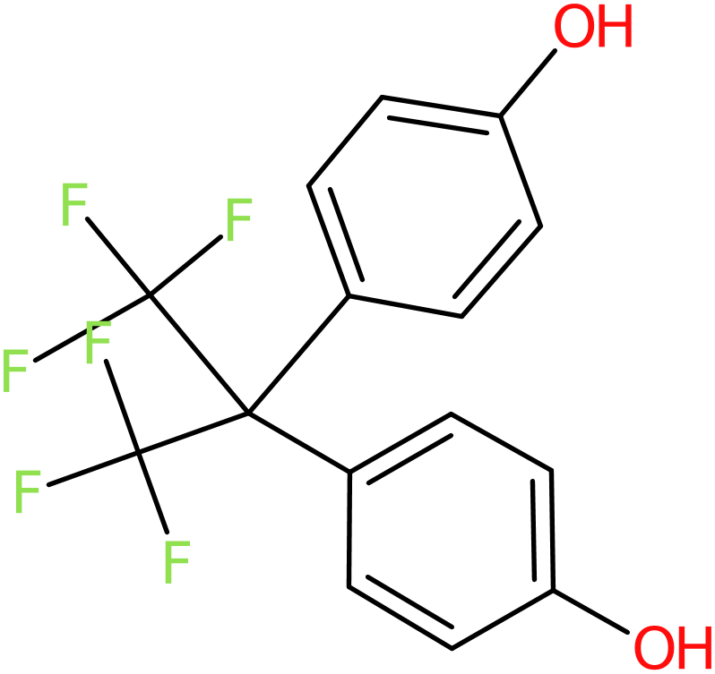 CAS: 1478-61-1 | 2,2-Bis(4-hydroxyphenyl)hexafluoropropane, >98%, NX25132