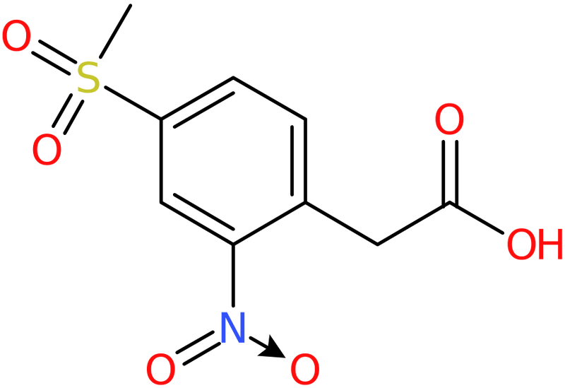 CAS: 929000-10-2 | 4-(Methylsulphonyl)-2-nitrophenylacetic acid, >98%, NX69308