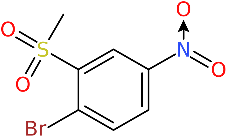 CAS: 1048916-38-6 | 2-Bromo-5-nitrophenyl methyl sulphone, >95%, NX12413