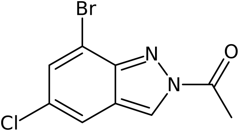 CAS: 1355171-38-8 | 2-Acetyl-7-bromo-5-chloro-2H-indazole, NX22077