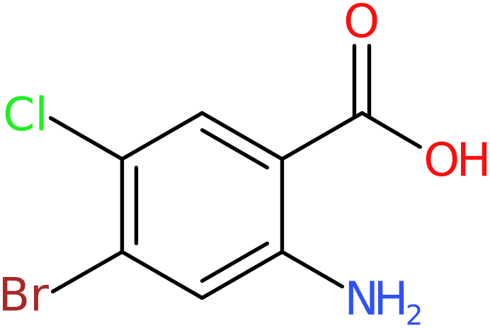 CAS: 150812-32-1 | 2-Amino-4-bromo-5-chlorobenzoic acid, >98%, NX25581