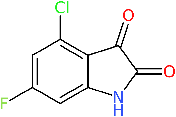 CAS: 940054-45-5 | 4-Chloro-6-fluoro-1H-indole-2,3-dione, >90%, NX69987