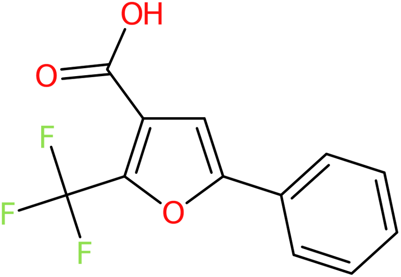 CAS: 23584-85-2 | 5-Phenyl-2-(trifluoromethyl)-3-furoic acid, NX36353