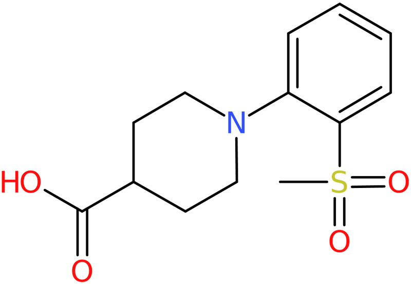 CAS: 942474-20-6 | 1-[2-(Methylsulphonyl)phenyl]piperidine-4-carboxylic acid, NX70121