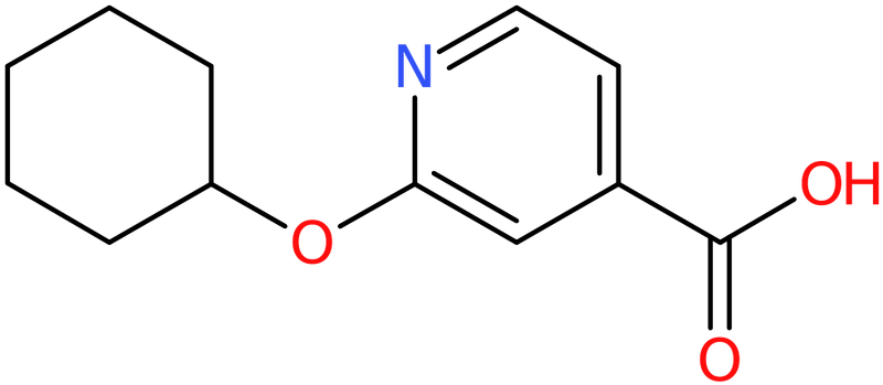 CAS: 1019353-19-5 | 2-(Cyclohexyloxy)isonicotinic acid, NX11350