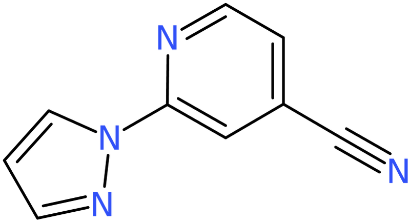 CAS: 956769-58-7 | 2-(1H-Pyrazol-1-yl)isonicotinonitrile, NX70983