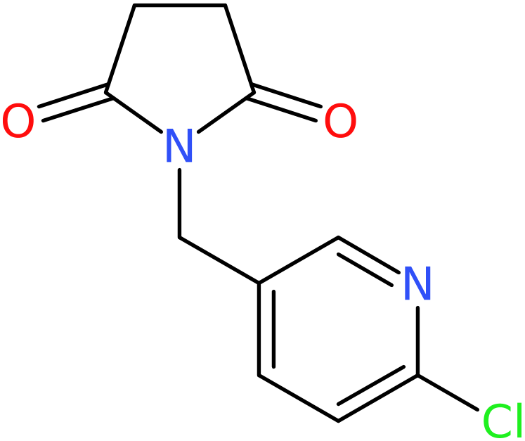 CAS: 924869-03-4 | 1-[(6-Chloropyridin-3-yl)methyl]pyrrolidine-2,5-dione, NX69122