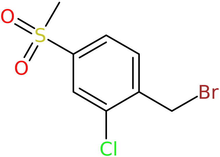 CAS: 180200-86-6 | 2-Chloro-4-(methylsulphonyl)benzyl bromide, >95%, NX30089