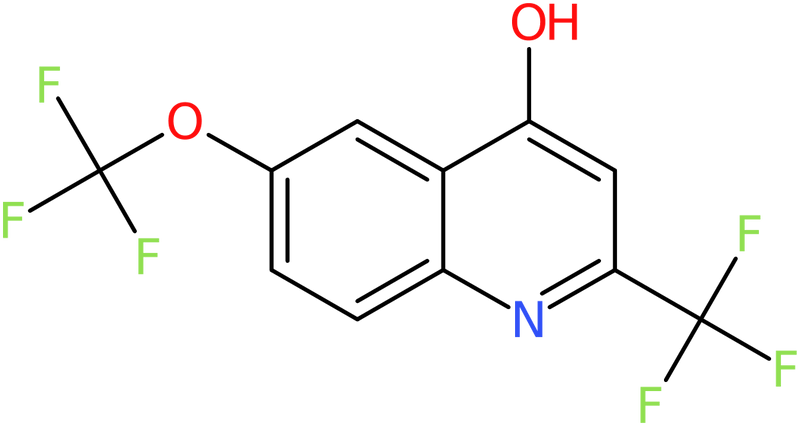 CAS: 125647-79-2 | 4-Hydroxy-6-(trifluoromethoxy)-2-(trifluoromethyl)quinoline, >97%, NX19118