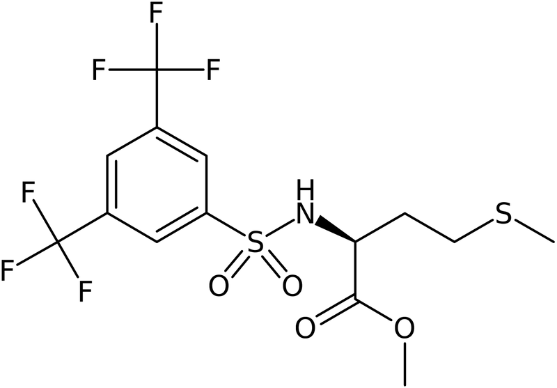 CAS: 175202-21-8 | Methyl (2S)-2-({[3,5-bis(trifluoromethyl)phenyl]sulphonyl}amino)-4-(methylthio)butanoate, >97%, NX29213